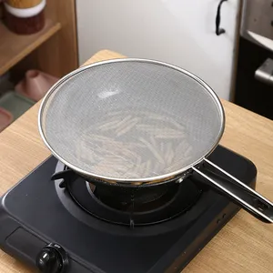 Custom Logo 304 Stainless Steel Splatter Screen With Oil Drain Rack – Explosion-Proof Splatter Lid & Kitchen Grease Cover thumbnail-5