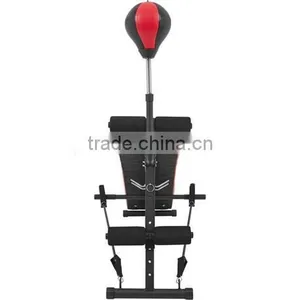 Ab Workout Incline Sit Up Bench With Punching Ball thumbnail-2
