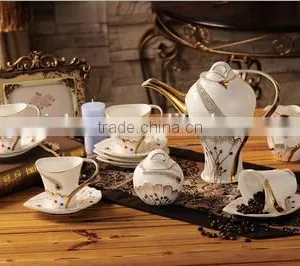 Moroccan Fine Porcelain Coffee Set Tea Set thumbnail-1