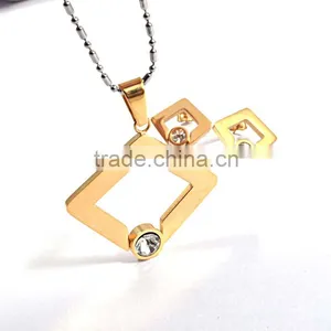 Indian Gold Plated Jewelry Pendant Earrings Set Jewelry In Stainless Steel thumbnail-2