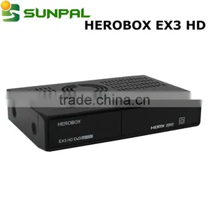 Stable Quality!strong DVB S2 T2 C Tuner Herobox EX3 HD is Better Than Magicbox MG4 Enigma 2 Linux os Digital Satellite Receiver thumbnail-1