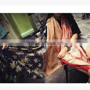 Fashion Lady Star Print Scarf Women Scarf Hot Selling thumbnail-2