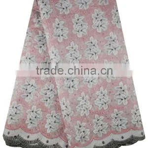 New Fashion Customized Wholesale Organza Lace Fabric MOG0191 thumbnail-2