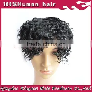 Afro Hair Wigs Toupees For Men Toupees for Black Men thumbnail-1