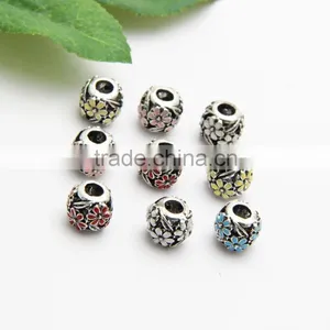 Anti-silver Hollowed-out Diy Zinc Alloy Bracelets and Necklaces Hole Beads thumbnail-2