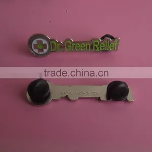 Custom Metal Stamping Dr. Green Relief Soft Enamel Pin Badges thumbnail-1