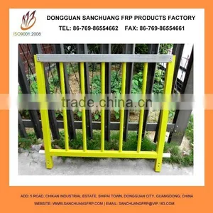 Round and Square Shape Fiberglass Tubes,Pultrusion GFRP Profiles for Bridge Fencing thumbnail-1