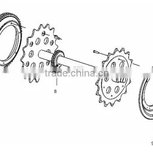 Escalators Spare Parts/Handrail Main Diving Gear/ XAA26170S thumbnail-2