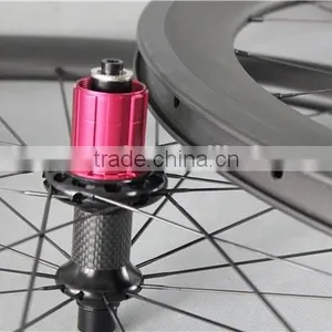 China Bicycle Wheels UD_matt Red Hubs Carbon Wheels Carbon Fiber Bike Components W56C thumbnail-3