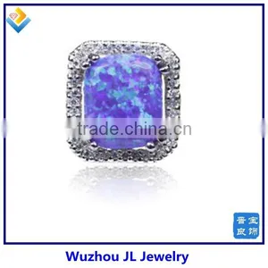 2014 Hot Sale Color Sleepy Lavender Opal Silver Ring For Friend Gifts thumbnail-1