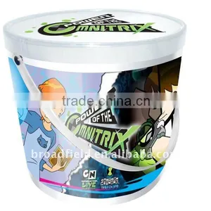 4L Clear Plastic Popcorn Bucket for Cinema thumbnail-1