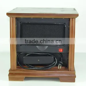 Wooden Cabinet Halogen Quartz Infrared Heater thumbnail-2