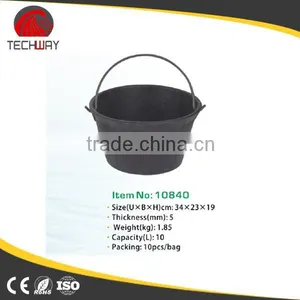 Recycled Tyre Rubber Buckets and Barrel With Steel Handle thumbnail-3