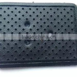 Custom Hollow Out Black Denim Leather Patch thumbnail-1