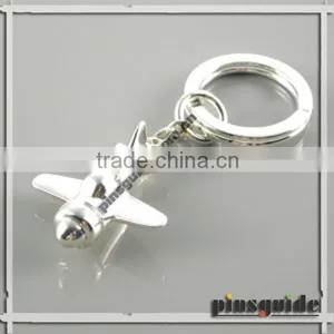 Manufacturer Directory Custom Made 3D Metal Airplane Keychain For Souvenir Gift thumbnail-1