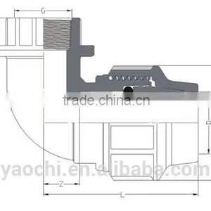Made in China pp Fitting 90 Deg Female Thread Elbow thumbnail-2