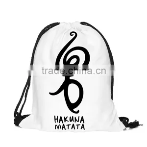 China Suppliers Hot Sale Full Print Sublimation Polyester Custom Drawstring Bag thumbnail-3