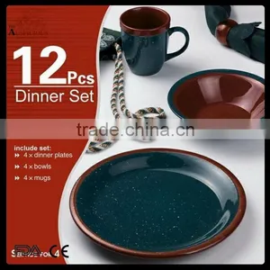 the Popular 12 Pcs Stoneware Glazed Dinner Set thumbnail-1