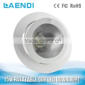 100-240vac 80Ra 90lm/w Gimbal 15w Led Downlight China Factory thumbnail-1