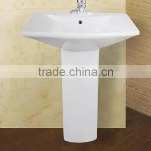 FH18 Washbasin Pedestal Bathroom Design Sanitary Ware Ceramic thumbnail-1