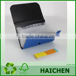 7.09" X 4.41" Haichen13 Pockets Plastic Expanding File Box Document Case Bag for Office (Blue) thumbnail-1