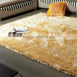 Shiny Shaggy Rugs With Anti-slip Base Living Room Mat thumbnail-1