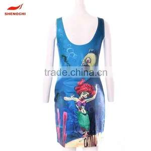 Hot Selling Special Sublimation Printing Fashion Latest Women Dress thumbnail-3
