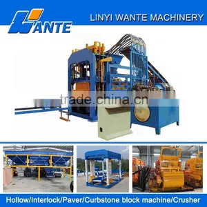 QT6-15 Hydraulic Press Interlock Block Making Machine Automatic Steam Bricks Making Machine thumbnail-1