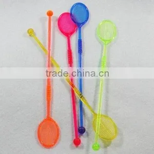 Tennis Racket Swizzle Stick / Muddler / Plastic Tennis Racket Stirrer / Drink Stirrer thumbnail-1