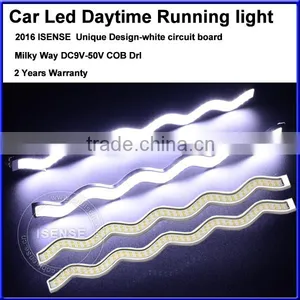 IP 68 400 Lumen Black Board 17cm 12V Led Daytime Running Light COB Car Led DRL thumbnail-3