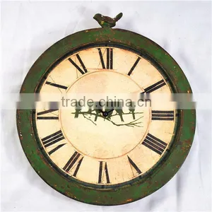 Industrial French Style Metal Old Wall Clock thumbnail-1