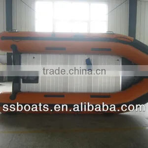 Sunshine 12'8"inflatable Boat Tender Yacht Dinghy Fishing Camping Hunting Pontoon Boat thumbnail-6