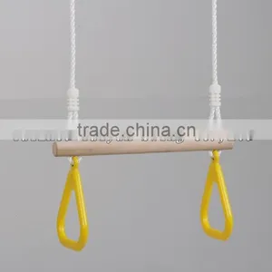 Playground Timber Trape With Triangle Rings thumbnail-1