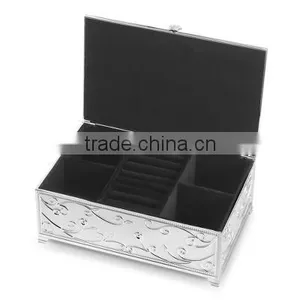 Factory Direct Supply Luxury Custom Logo Printed Antique Metal Jewelry Box thumbnail-2