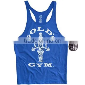 Gold Gym Muscle Joe Premium Stringer Blue thumbnail-1