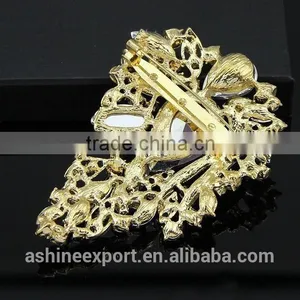 Exquisite Cheap Classic Bridal Bulk Crystal Rhinestone Brooch/handmade Rhinestone Brooch thumbnail-3