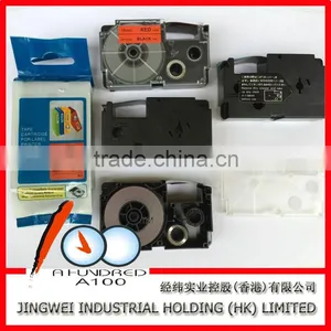 Tape Cartridge for Casio EZ Label Printer XR-18BU1 Black on Blue 18mm thumbnail-5