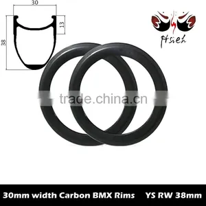 18-22inches Size Carbon Rims Carbon BMX Rims 30mm Width, ETRTO 406mm 38mm Carbon Rims for Kid's Wheels thumbnail-1
