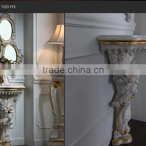 Classical Bedroom Furniture- Royalty Classic Solid Wood Handcraft Console Table thumbnail-4