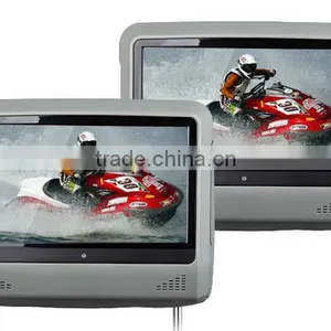 L0276 9 Inch Digital Touch Screen Detachable Headrest DVD Player(Grey/Tan/Black Color) thumbnail-1