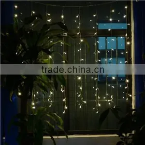96 LED Curtain Fairy String Lights for Party, Home, Garden Decorations Curtain Light With Flashing Effect thumbnail-1