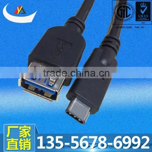Reversible Design USB 3.1 Type C Male to USB 3.0 Type A Female OTG Cable thumbnail-1