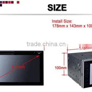 Android System 6.2'' Capacitive Screen 2 Din Multimedia With Gps thumbnail-3