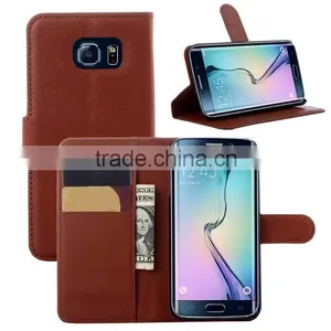 Hot New Products for 2015 ,two Card Holder Leather Case Cover for Samsung Galaxy S6 G9200 thumbnail-1