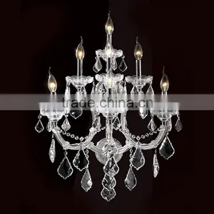 Antique Gold Cristal Chandelier Candle Wall Lamp for Wedding Hall Decoration thumbnail-3