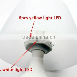 6 White LED + 6 Yellow LED Battery Operated Table Lamp With Night and Motion Sensor thumbnail-2