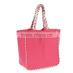 Cotton Canvas Shopping Bag With Webbing Handle thumbnail-1