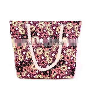 Hot Selling Vintage Canvas Beach Tote Bag thumbnail-1