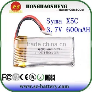 Supply 600mah 20c 3.7v 600mah rc Helicopter Lipo Battery 802540 thumbnail-1