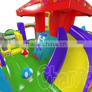 Cheap Kids Commercial Inflatable Amusement Park With Slide thumbnail-2